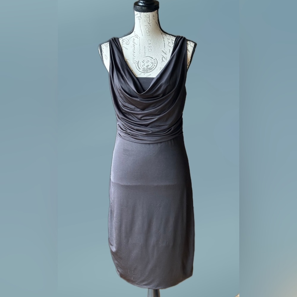 Forever 21 Draped Cowl Neck Sleeveless Dress, Stretch Fabric - Like New (L)